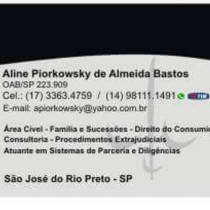 Dra. Aline Piorkowsky de Almeida Bastos